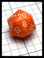 Dice : Dice - 20D - Chessex Orange and Cream Speckle - POD Aug 2015